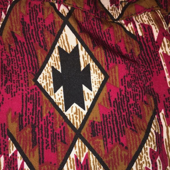 Tribal Pattern High Wasted Dress Shorts - Picture 2 of 2